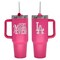 40oz Pink Stainless Steel Colossal Tumbler, Etched, Best Mom Ever Design, Los Angeles Dodgers